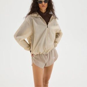 District Vision Off White 2in Split Shorts